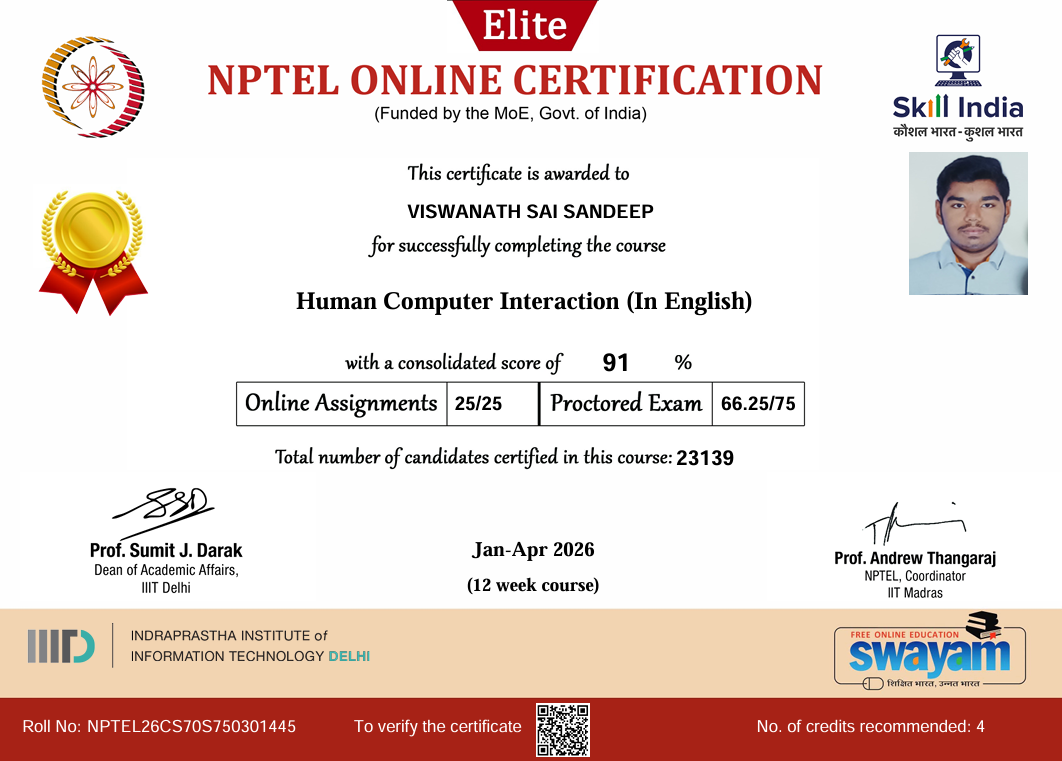 NPTEL — Human Computer Interaction