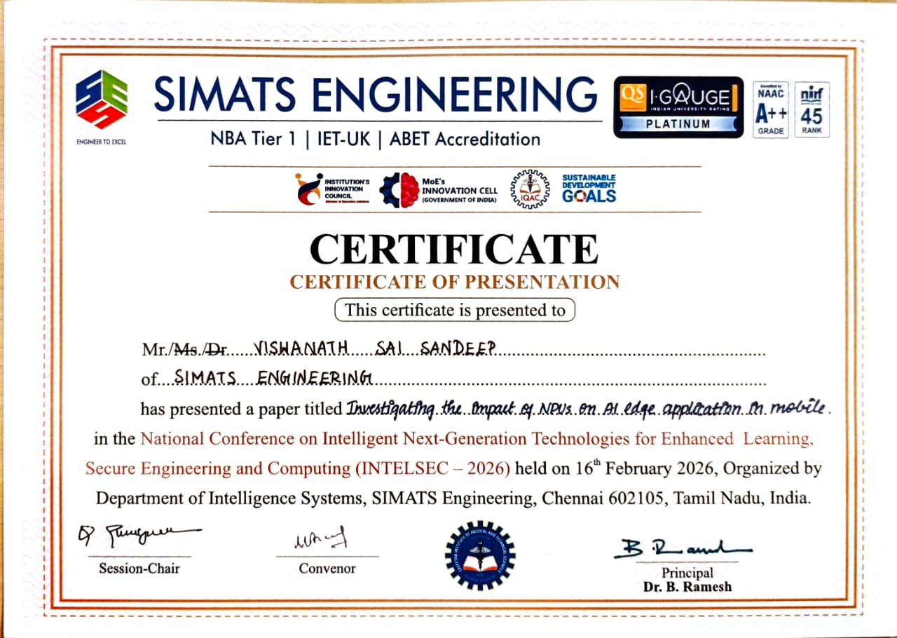 INTELSEC 2026 — Paper Presentation